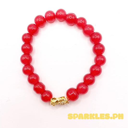 18k Saudi Gold Stone Piyao Bracelet NOT PAWNABLE - SKU-GAME2SQZ