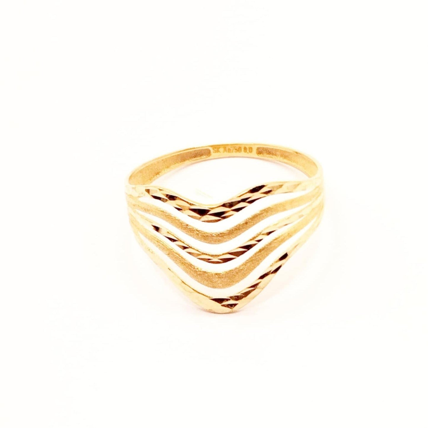 18k Saudi Gold Ocean Ring - SKU-LHO12ENS
