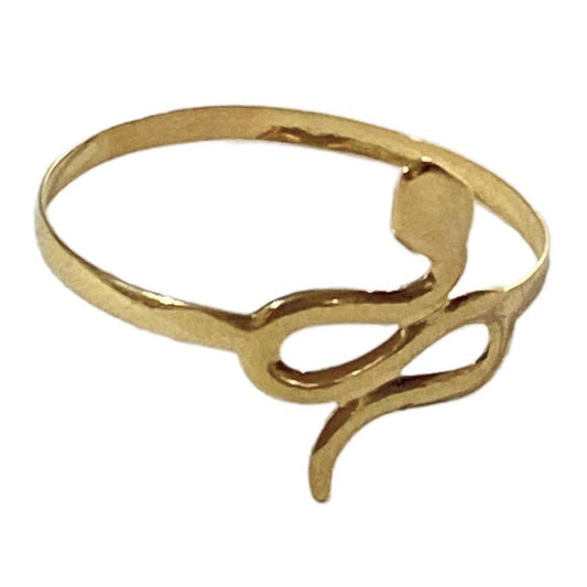18k Saudi Gold Snake Style Ring Pawnable