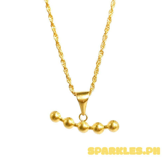 18k Saudi Gold Set Bubble Smiley + Rope Chain 16"