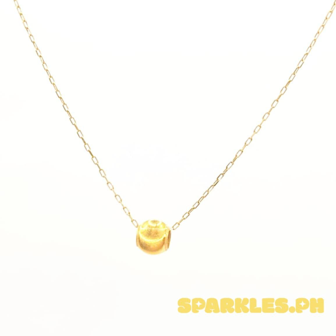 18k Saudi Gold Set Gold Cat Eye + Karkar Chain 18"