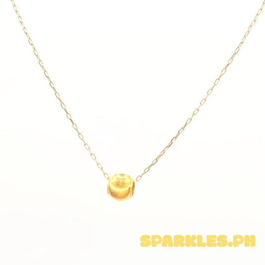 18k Saudi Gold Set Gold Cat Eye + Karkar Chain 18"