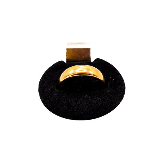 18k Saudi Gold Lv2 Dome Ring Solid Pawnable