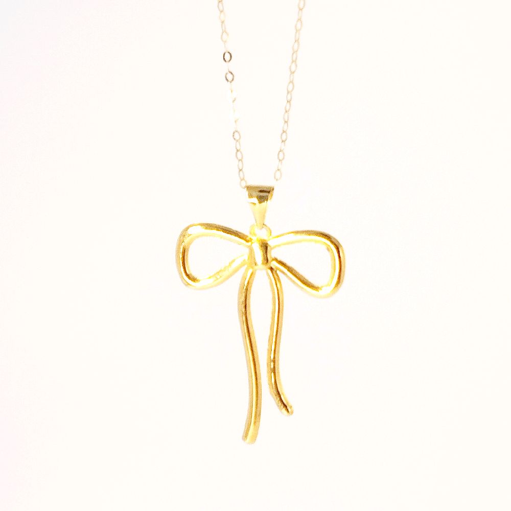 18k Saudi Gold Big Ribbon + Tauco Chain lv1