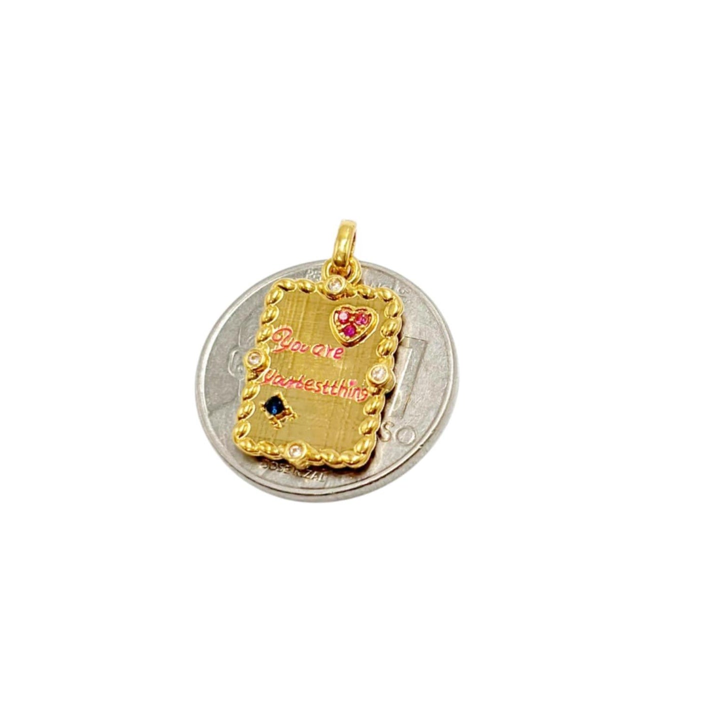 18k Saudi Gold Corundum AMPAW Pendant - SKU-3AX4NSI2