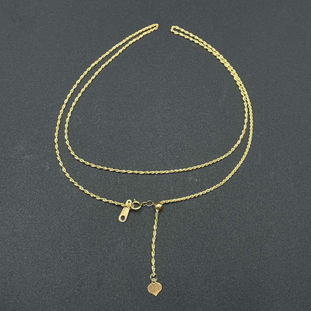 Adjustable Rope Chain 18k Saudi Gold Adjustable Rope Chain - SKU-7WUJ1BU0 – Sparkles.ph