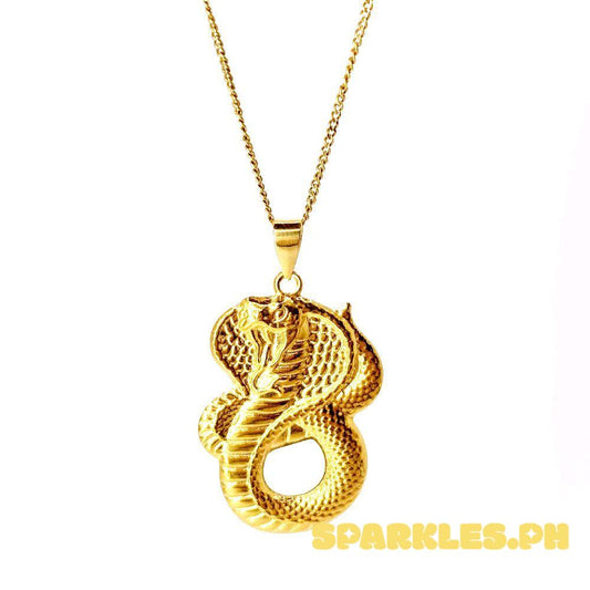 18k Saudi Gold Set Spiral Cobra + Cadena Chain 22"