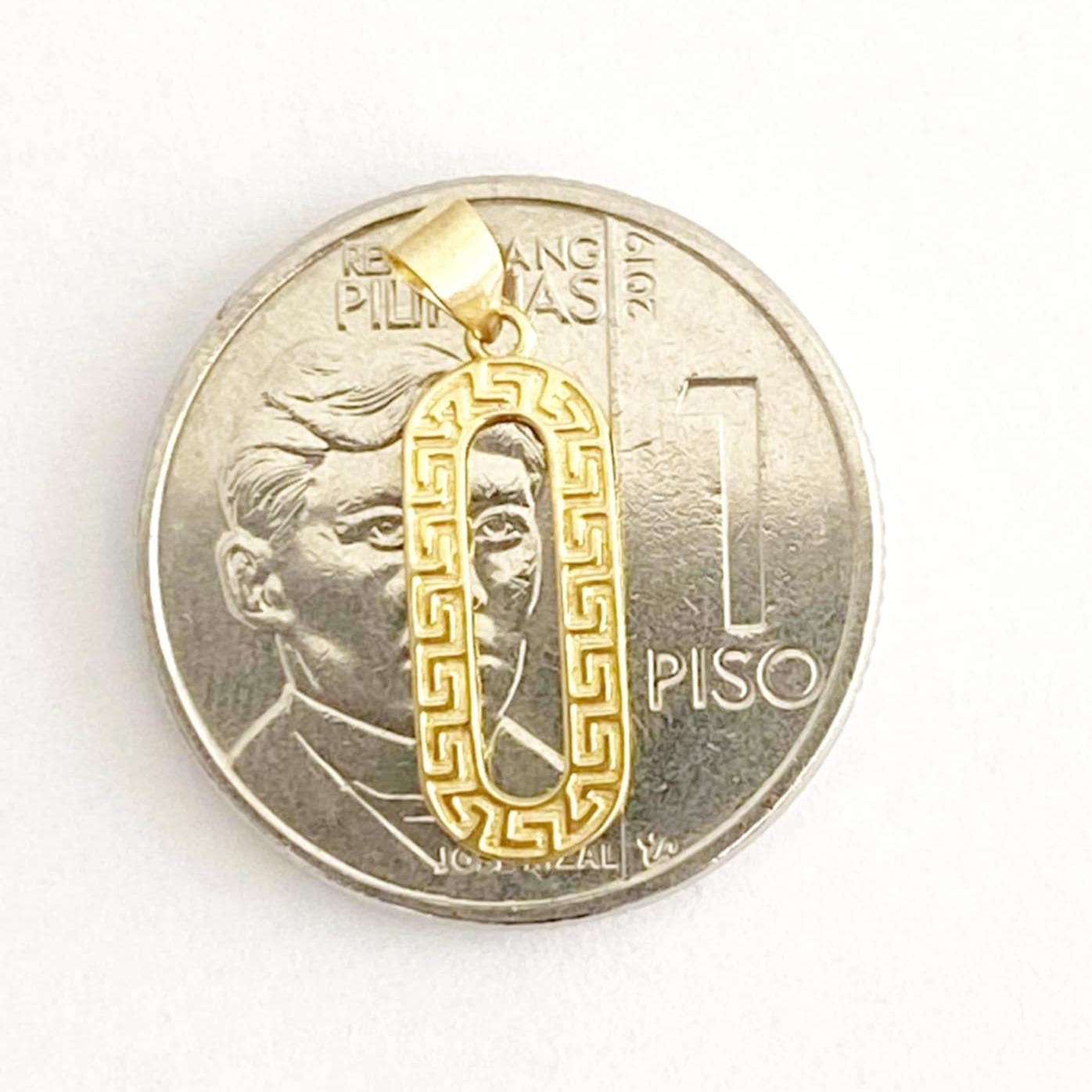 18k Saudi Gold Capsule Pendant - SKU-178DVKJA