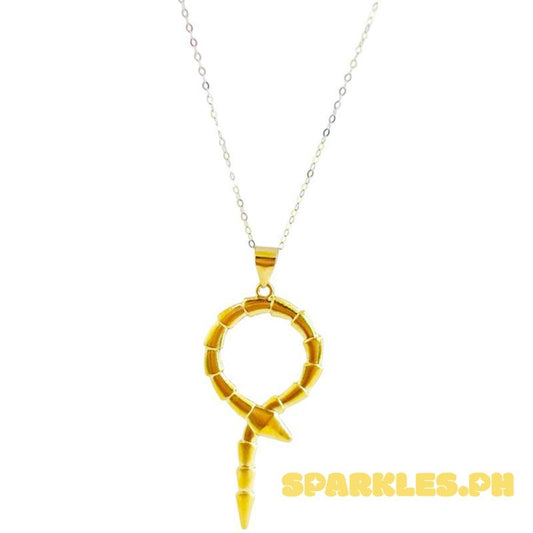 18k Saudi Gold Serpentine Pendant + Tauco Chain lv1