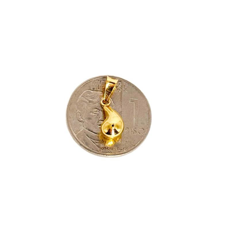 18k Saudi Gold Chic Teardrop Pendant - SKU-759ERN3M