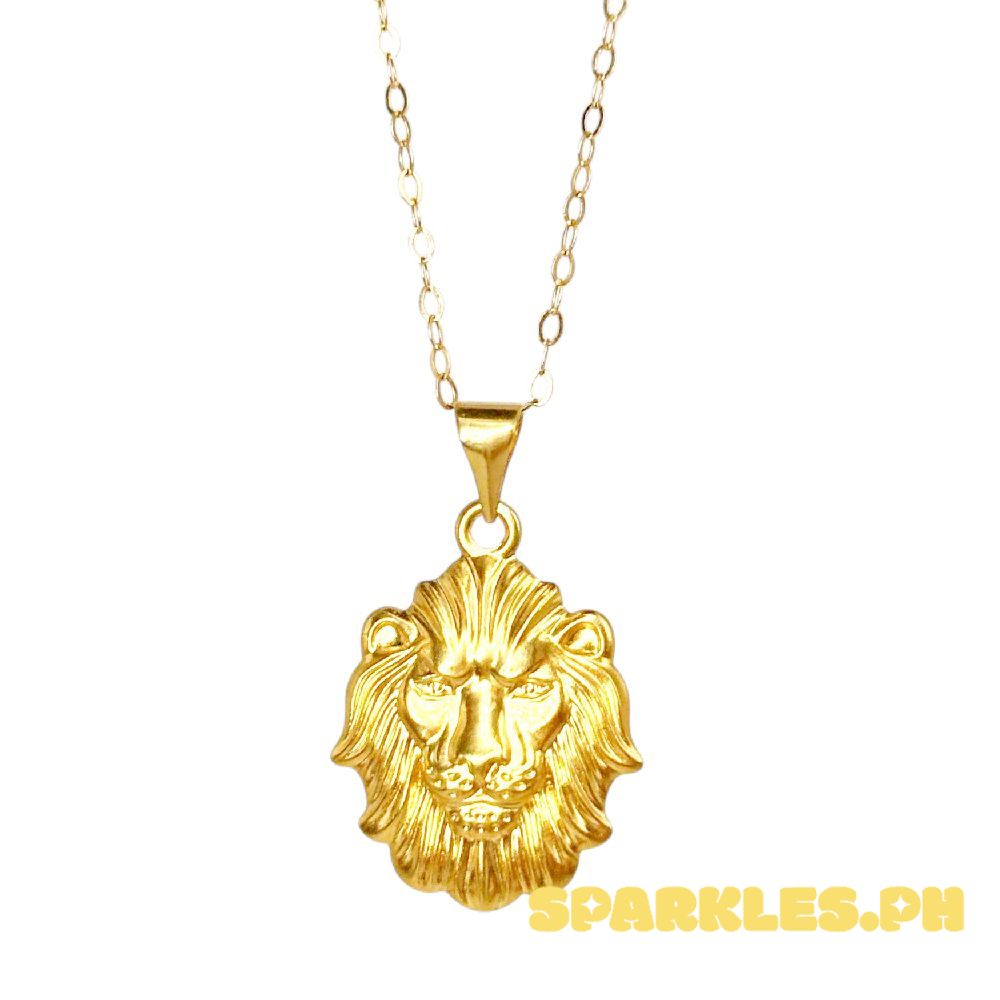 18k Saudi Gold Set Lion Head + Tauco Chain lv1