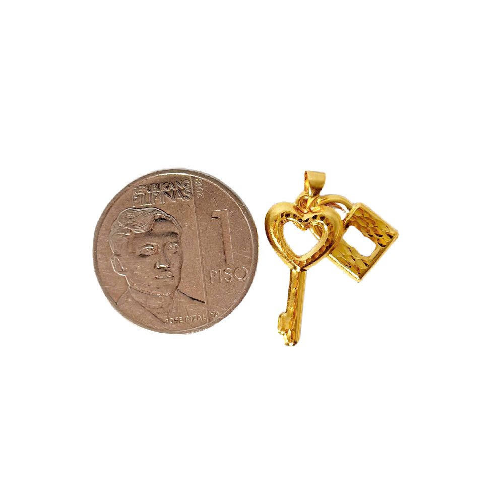 18k Saudi Gold Set Key Lock + Micro Paperclip Makapal 20"