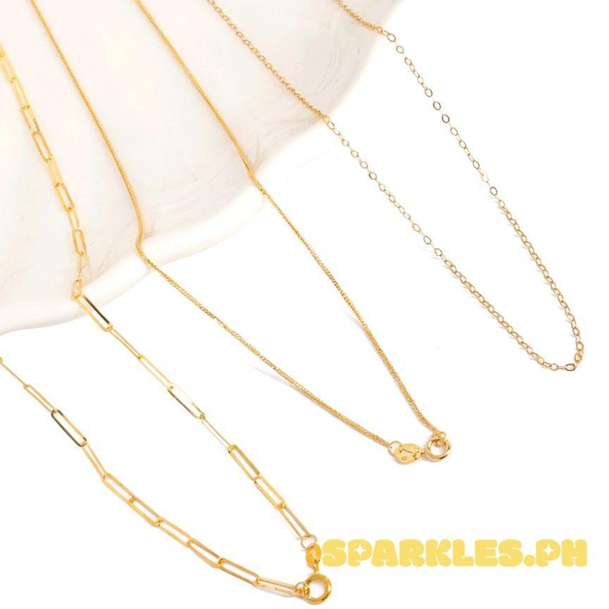 18k Saudi Gold Triple Combo 2×5mm Paperclip Chain 20" + Foxtail Chain 16" +Tauco Chain lv1