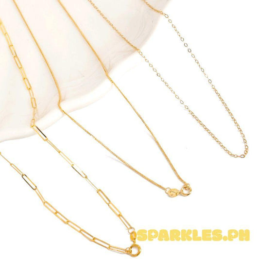 18k Saudi Gold Triple Combo 2×5mm Paperclip Chain 20" + Foxtail Chain 16" +Tauco Chain lv1