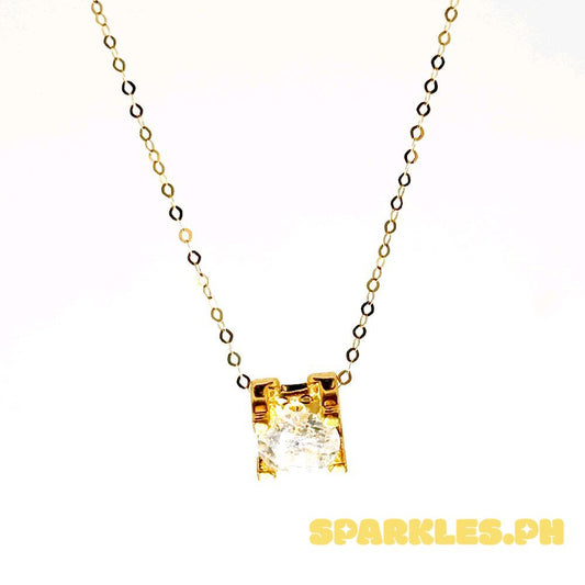 18k Saudi Gold Set Square Moissa AMPAW + Tauco Chain lv1