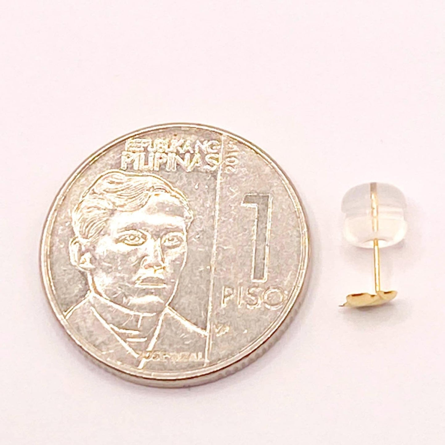 18k Saudi Gold Dolphin Earring with Silicon Pakaw - SKU-MY2SY3O1