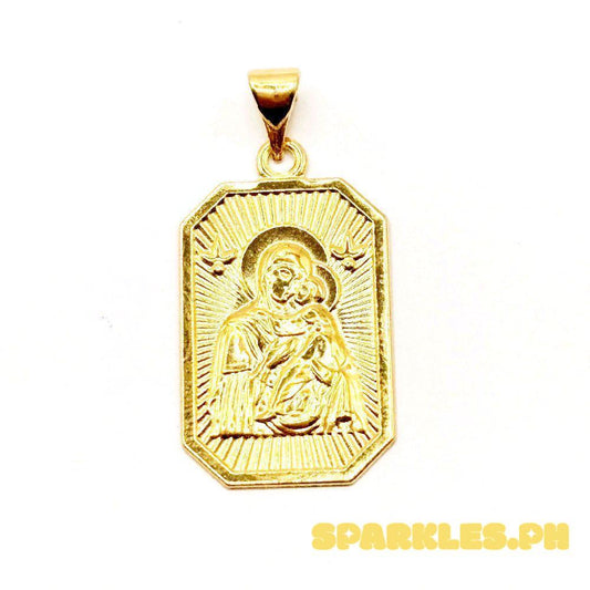 18k Saudi Gold Devotion Pendant - SKU-3M8KVOHB