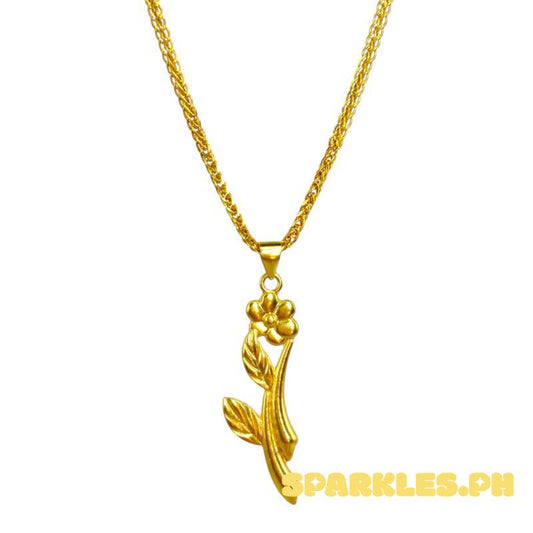 18k Saudi Gold Set Cesillia + Foxtail Chain Makapal 18”