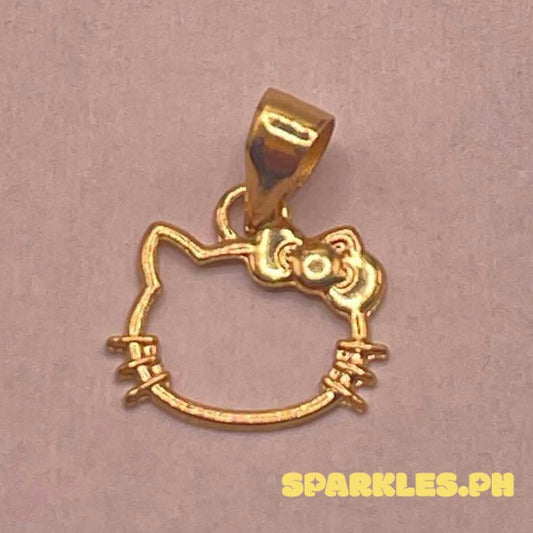 18k Saudi Gold Hellow Kitty Pendant Solid Pawnable